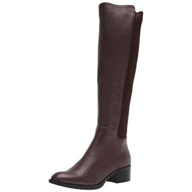 Imagem de Kenneth Cole New York Bota feminina Levon na altura do joelho, Couro chocolate, 10
