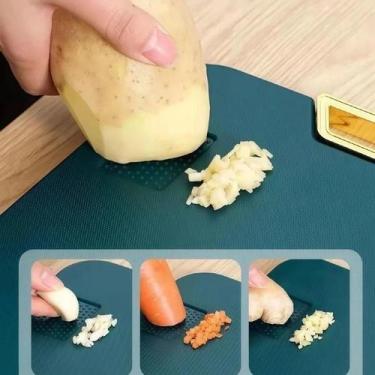 Imagem de Tábua Para Corte Polietileno De Redondo Quadrado Antibacteriana para C