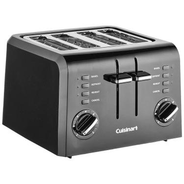 Imagem de Torradeira, com 4 fatias, 900W, preta, 110v, CUISINART CPT 142BK, Preto