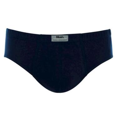Imagem de Cueca Slip Mash Basic 074.58 Ajuste Perfeito 100% Algodão, Marinho, G