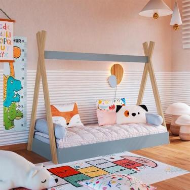 Imagem de Cama Infantil Montessoriana com Colchão Espuma D23 (12x78x188) Cabana 