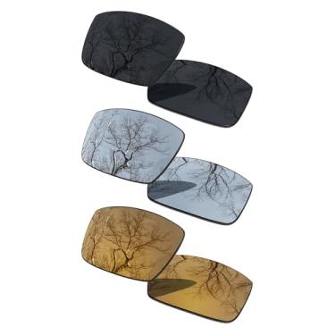 Imagem de ToughAsNails 3 pares de lentes polarizadas de substituição para Oakley Gascan OO9014 Pack-BSB6