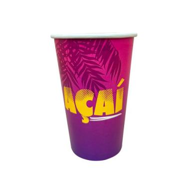 Imagem de Copo Personalizado De Papel P/ Açaí 300ml - 100 Unid - Papello
