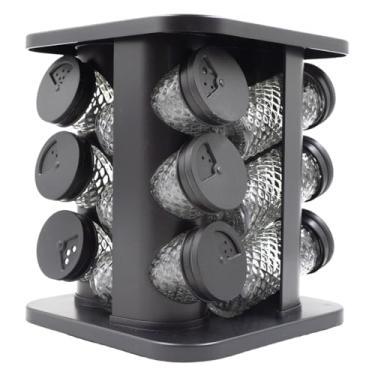 Imagem de Porta Tempero Base Giratória com 12 Potes Vidro para Condimentos Diamond