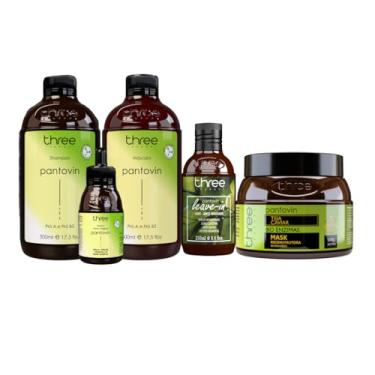 Imagem de Combo Pantovin Acelerador do Crescimento, Fortalecimento, Nutrição Capilar Profunda e Leave-in para Proteção Térmica e Antiumidade