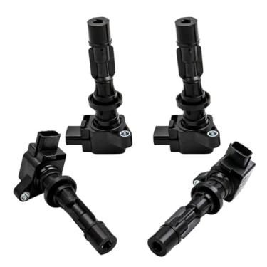 Imagem de Pacotes de bobinas de ignição 4 peças compatíveis para Escape 2.0L 2.3L 6M8G12A366 L3G2-18-100B9U compatíveis para Mazda 3 6 CX-7 MX-5 Tribute L3 LF L5