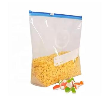 Imagem de Kit Saco Hermético 10 Unidades Tamanho G c/zíper abre e fecha, armazena e congela alimentos reutilizável