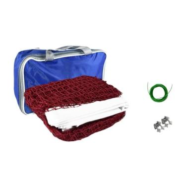 Imagem de Vaveren Badminton líquido apenas pickleball SUBLICAÇÃO NET RET SPORTS Vôlei dobrável Rede com bolsa de armazenamento para entretenimento do pátio, 6.1 Milhões