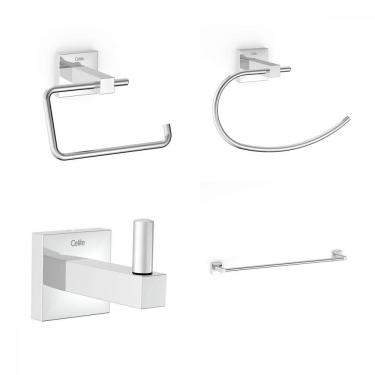 Imagem de Kit Acessorios Com 4 Peças New Elite Cromado Celite
