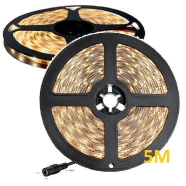 Imagem de 2 Fita Led 5 metros Branco Quente Ip64 Siliconada Prova D'água
