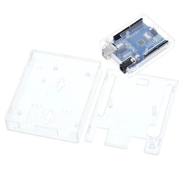 Imagem de Kit 5x Case Capa Protetora Para Arduino Uno R3 Acrílico