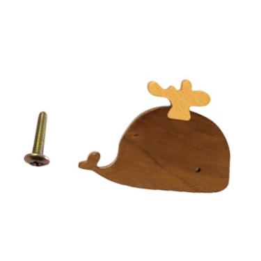 Imagem de IEUDNS Gabinete de animais Decoração de mobiliário em forma de balde de cabine de gabinete com parafuso Pull Pull Wooden para armário para o armário do, À Direita 7.5x5.6cm