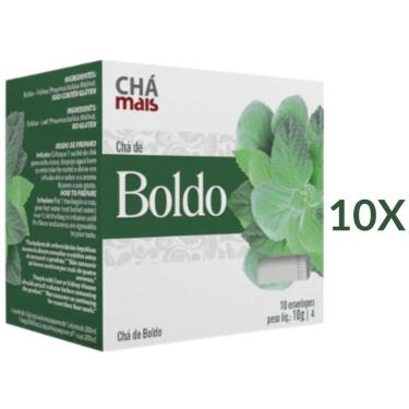 Imagem de Chá de Boldo Vegano Cx. com 10 Sachês Kit 10
