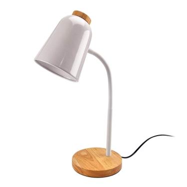 Imagem de Luminária De Mesa Minimalista Detalhes Em Madeira