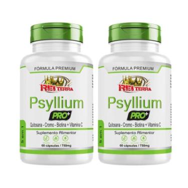 Imagem de 2x Psyllium Pro com Vitaminas 750mg 120cps Original NF