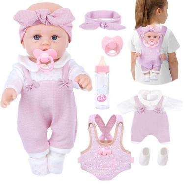 Imagem de Conjunto de brinquedos Baby Doll BDDOLL de 30 cm com acesso a roupas e