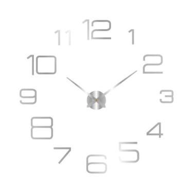 Imagem de Relógio de Parede Moderno 3D DIY - Quartzo, Acrílico e Espelho - Decor