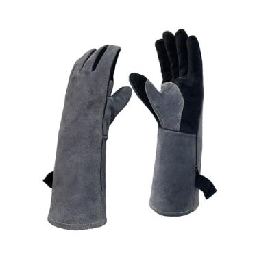 Imagem de IEUDNS Luvas de soldagem resistentes ao desgaste resistente ao desgaste de luvas de trabalho premium de manga longa para assar o forno de jardinagem para