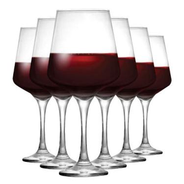 Imagem de Taças Square Vinho, Taças de Vidro 6pcs, 390ml - Ruvolo
