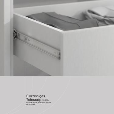 Imagem de Armário Multiuso Sapateira 2 Portas Com Espelho E 1 Gaveta Austin - Branco Branco