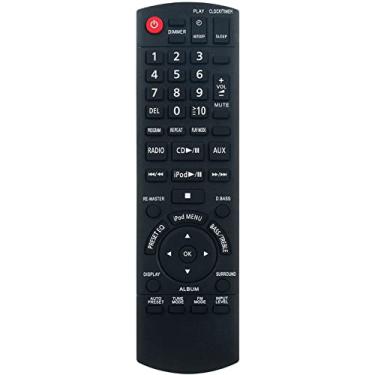 Imagem de Controle remoto de substituição N2QAYB000518 Commander adequado para sistema estéreo compacto Panasonic SC-HC20 SCHC20 SA-HC20 SAHC20 SAHC20