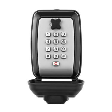 Imagem de WJYMRO SAFEKey Lock Box, caixa de armazenamento de chave montada na parede com código reinicializável de teclado de 9 dígitos, grande capacidade, caixa de segurança à prova de ferrugem/impermeável,