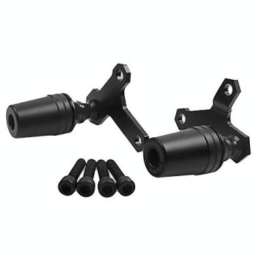 Imagem de Acc-Creativity Motocicleta CNC Alumínio Motor Crash Guard Case Frame Sliders Protector Proteção contra quedas Compatível com Yamaha XJ6 X-6N X6N (Preto)