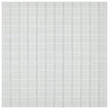Imagem de Pastilha De Vidro Ice Glass Mosaic 30cmx30cm (placas) Branca