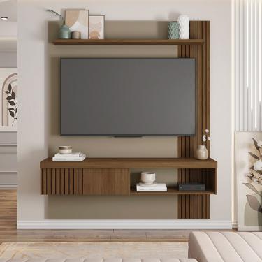 Imagem de Painel Suspenso Decorativo Grant Mdf/mdp Para Tv Até 55 Pol Havana/fendi G11 - Gran Belo