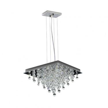 Imagem de Pendente Itália Cristais 4 Luzes G9 25x25cm Gpit252504pdv2 Bronzearte