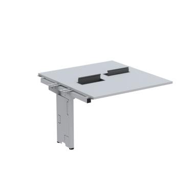 Imagem de Complemento De Mesa Plataforma Para Coworking Para 2 Pessoas 160x120 Cinza