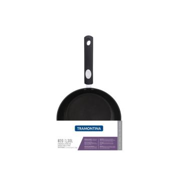Imagem de Frigideira Tramontina Solar Silicone Rasa Em Aço Inox Fundo Triplo Antiaderente Com Cab...