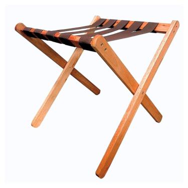 Imagem de Suporte De Malas Para Hotel Pousada Dobrável Madeira Zaka