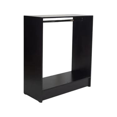 Imagem de Balcão Loja Central Arara 100% Mdf Preto Desmontado - Suprema Móveis