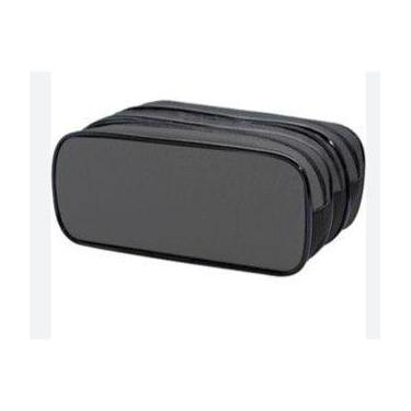 Imagem de Estojo escolar 3 repartições zíper triplo Sport unissex grande - Clio,