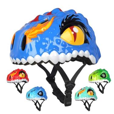 Imagem de Bavilk Capacete De Bicicleta Infantil, Dinossauro 3D Para Meninos E Meninas, Bebês Crianças 1/2/3/4/5/6/7/8 Anos Idade, Leve, Ajustável, Multiesportivo, Bicicleta, Scooter, Skate, Patinação, Ciclism