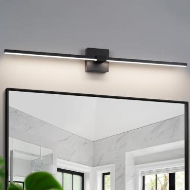 Imagem de URSOLA Luminárias Pretas Para Banheiro, Iluminação Moderna De 36" Led Penteadeira Sobre Espelho, Arandelas Parede Reguláveis 3 Cm Quarto