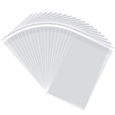 Imagem de OYAVISR Sacolas Transparentes Autovedantes Para Camisetas 12X16, 50 Peças, Adesivo De Celofane Roupas, Plástico Polipropileno, Resselável, Embalagem Pequenas Empresas