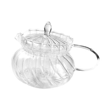 Imagem de Fenteer Bule de vidro para chá com filtro, transparente, durável, resistente ao calor, jarra de água, para escritório e casa