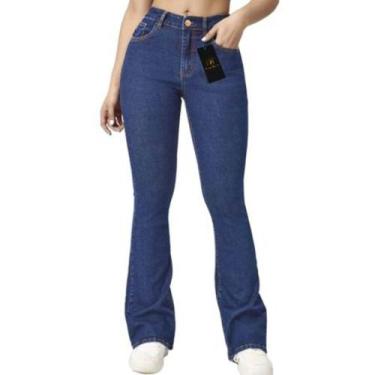 Imagem de Calça jeans feminina flare lycra premium -Tamanho 40 - Mary flor 
