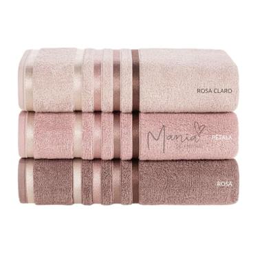 Imagem de Kit 3 Toalhas Banhão Gigante Karsten 100% Algodão Fio Penteado Toque Macio Lumina (Pétala)