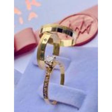 Imagem de Alianças Ouro 18k Masculina Mary 4 mm - Galdar Alianças Fábrica, 31