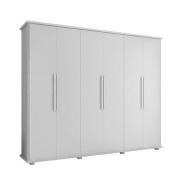 Imagem de Roupeiro 6 Portas Bérgamo Branco - CASA H