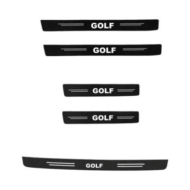 Imagem de Adesivos Protetores De Soleira De Porta Em Fibra De Carbono Anti-risco