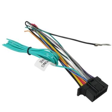 Imagem de Gxcdizx Plugue de chicote de fios estéreo automotivo de 16 pinos atualizado para Sony XAV-65BT XAV-68BT XAV-9500ES XAV-AX100 XAV-AX150 XAV-AX200 XAV-AX1000 XAV-AX3000 XAV-AX3005DB