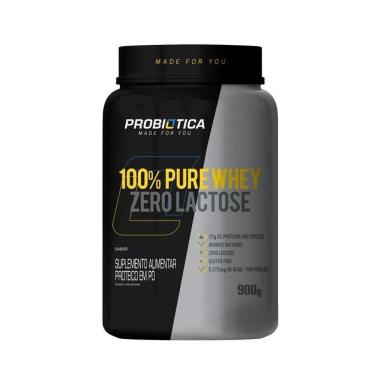Imagem de 100% Pure Whey Zero Lactose 900g Sabor Morango