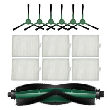 Imagem de Kit de reposição de peças de reposição compatível com aspirador iRobot Roomba 105 comba, Q0120, Q0110, Y0140, Y0110, Q011, Q0520, 1 escova de cerdas multisuperfície principal, 6 filtros, 6 escovas