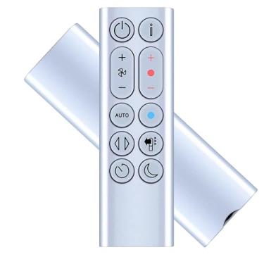 Imagem de Xxtylo Controle remoto para aquecedor purificador Dyson Hot+Cool HP04 HP05 HP07 HP09 + ventilador, compatível com 969897-01 969897-02 969897-03 969897-04 969897-06, com função magnética, prata
