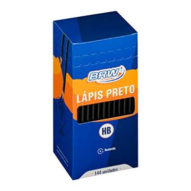 Imagem de LAPIS GRAFITE HB RESINA REDONDO PRETO CAIXA C/ 144UN BRW LP1441