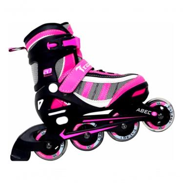 Imagem de Patins Infantil Energy Rosa - 64mm Ou 72mm Abec-5 Tamanho:m